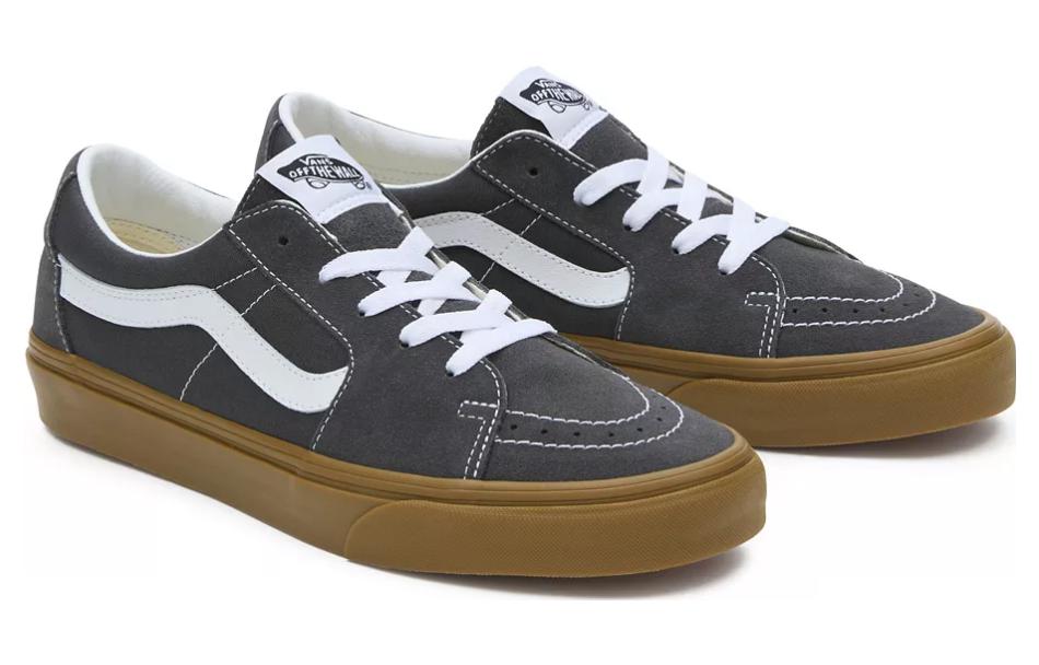(WMNS) Vans Sk8-Low Shoes 'Grey White' VN0009QRCOE