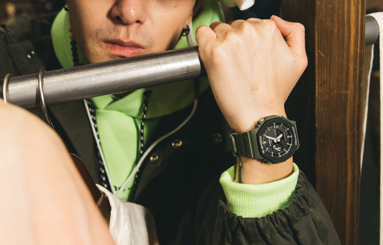CASIO G-Shock Analog-Digital 'Green' GA-2110SU-3A