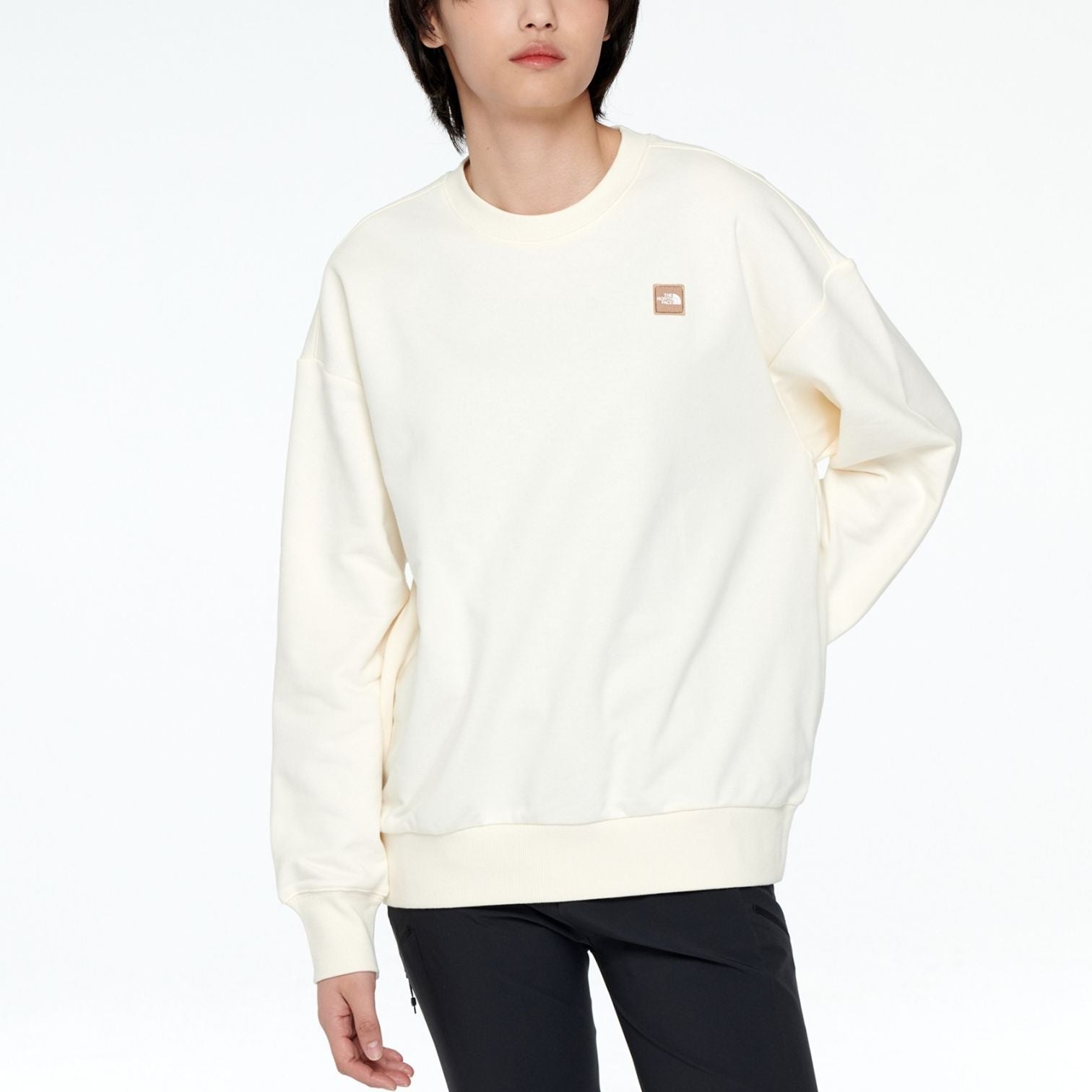 THE NORTH FACE Patch Crewneck Sweater 'Beige' NM5MP07M