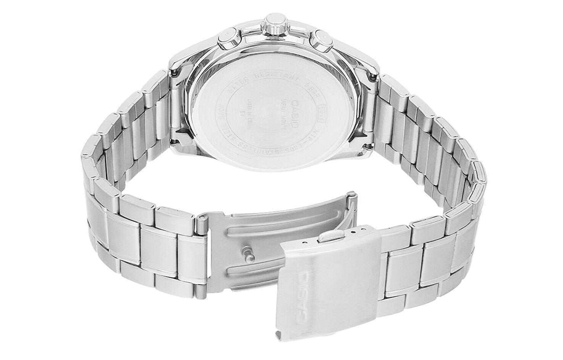 CASIO ENTICERSeries Men'ses Quartz Waterproof Mens Silver Analog MTP-E305D-7AVDF