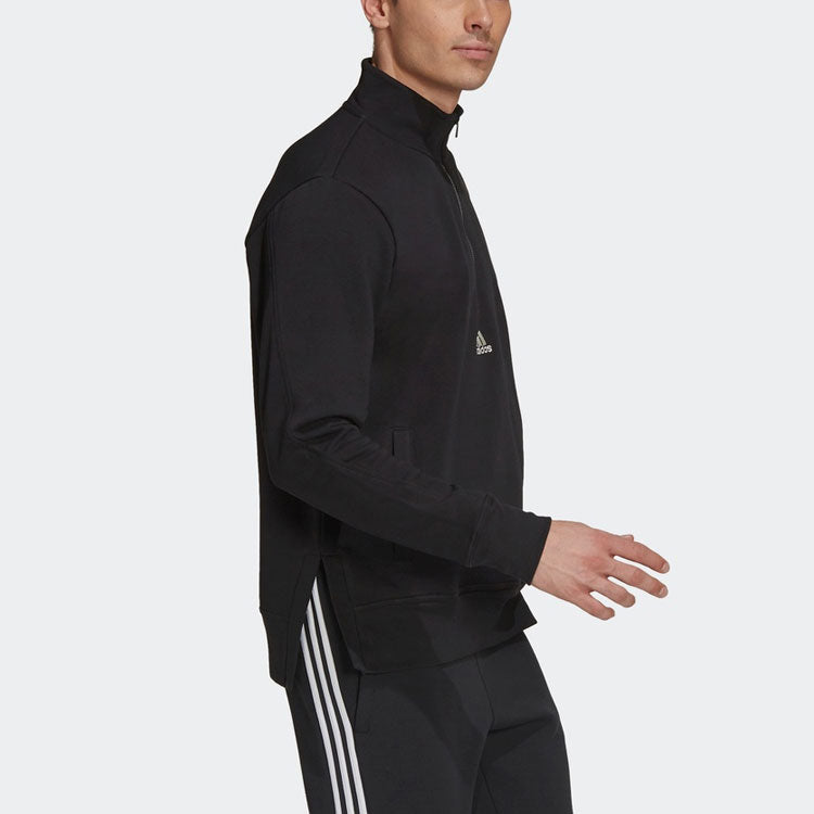 adidas Halfzip M Casual Sports Stand Collar Black H54029