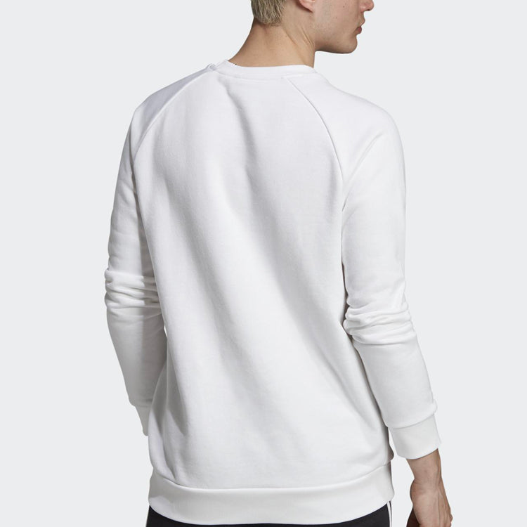 adidas originals Casual Sports Pullover Round Neck White ED6208