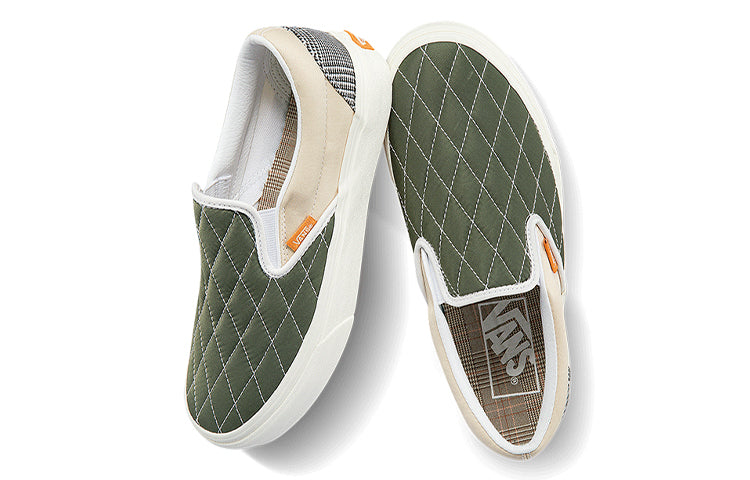 Vans Unisex Slip-On Sneakers Multi-color 'Green Light Gray' VN000XG88MZ