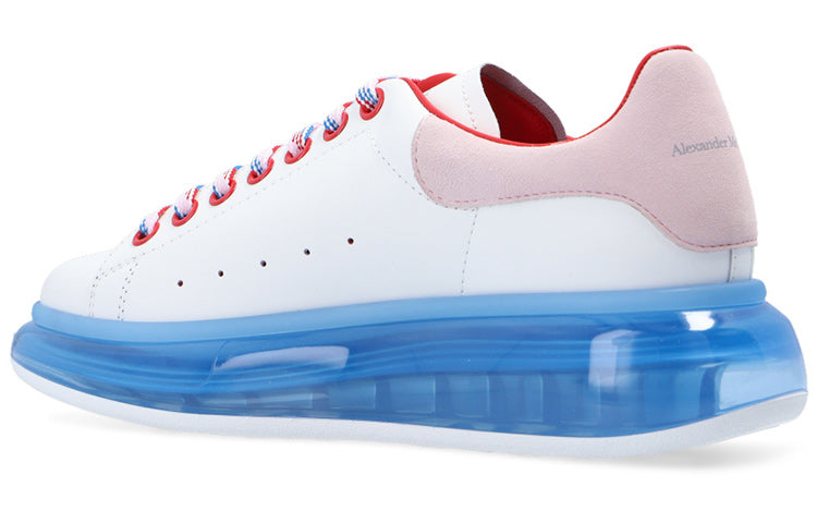 (WMNS) Alexander McQueen Oversized Sneaker 'White Blue' 611698WHXMA9623