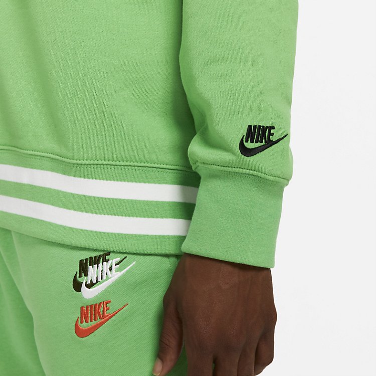 Nike Sportswear French Terry Pullover Hoodie 'Light Green Spark' DD6168-362
