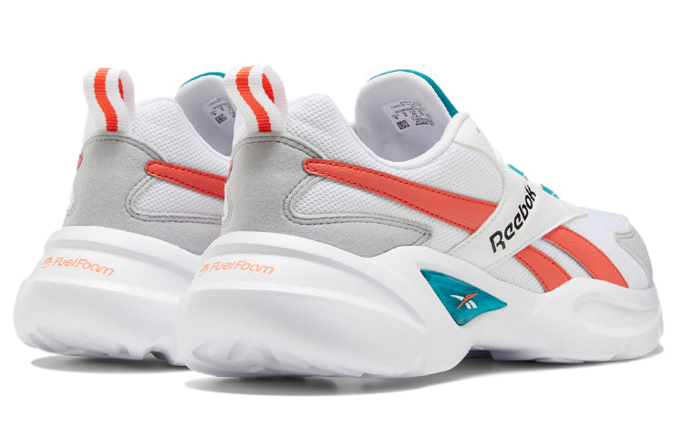 Reebok Royal Ec Ride 4 Wear-Resistant Non-Slip Low Top Shoes/Sneakers Unisex White Orange EF7746