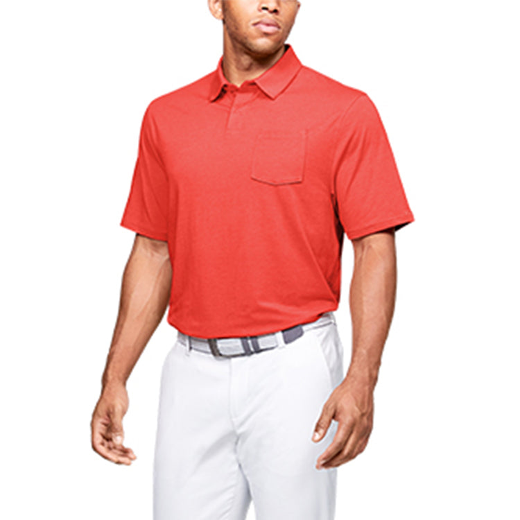 Under Armour Charged Cotton Scramble Polo Shirt 'Beta Red' 1321111-628