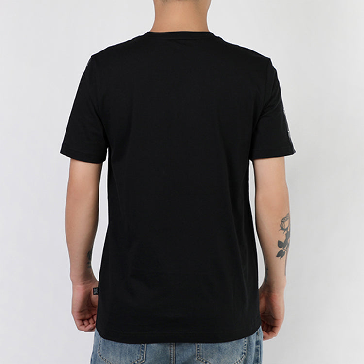 PUMA Amplified Printing Round Neck Short Sleeve Black 586349-01