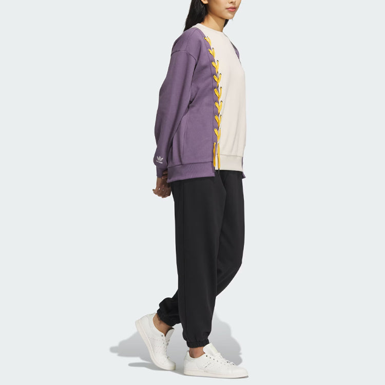 (WMNS) adidas Originals MC Classic Crews 'Beige Purple' IN1091