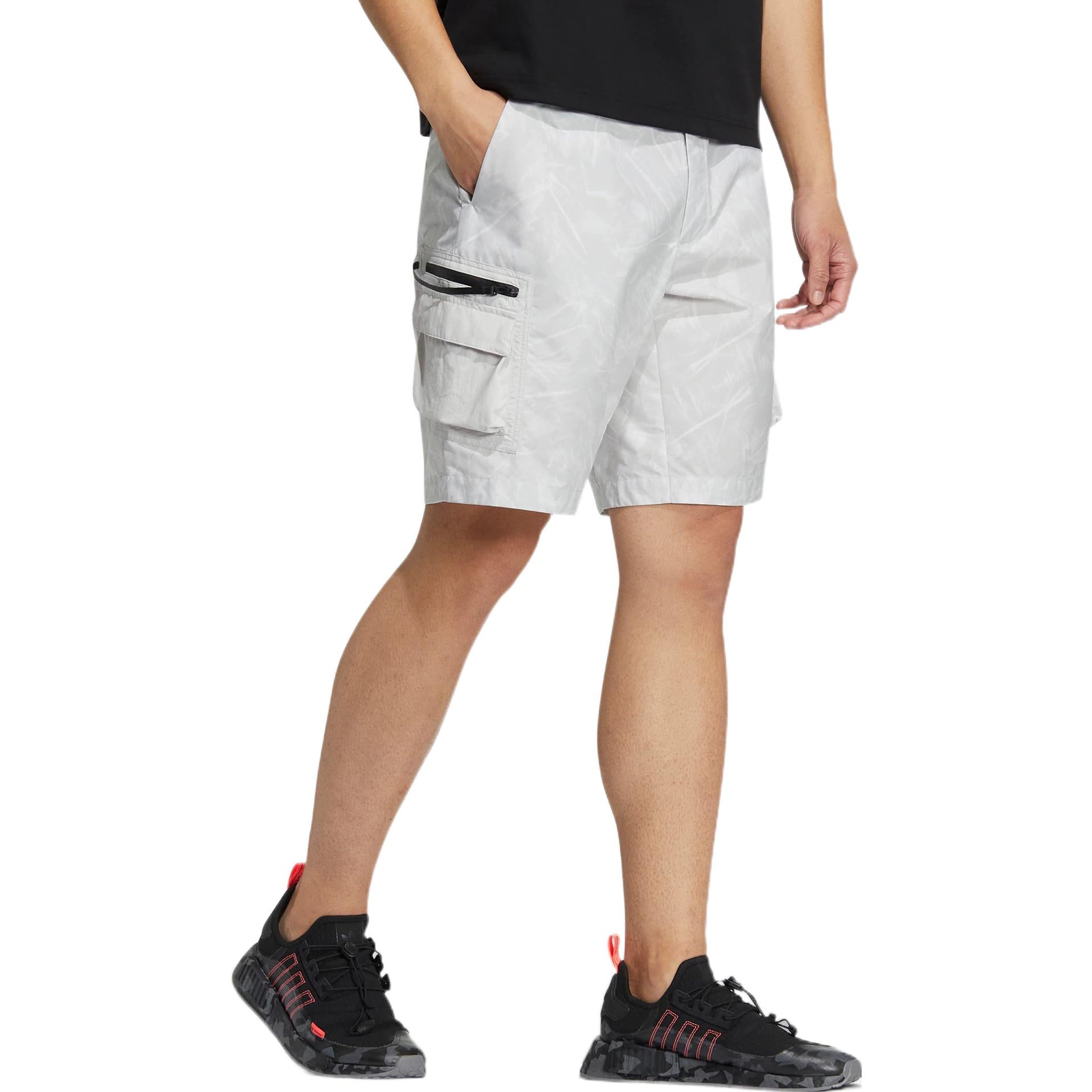 adidas Gradient Straight Loose Sports Shorts light grey HS7289