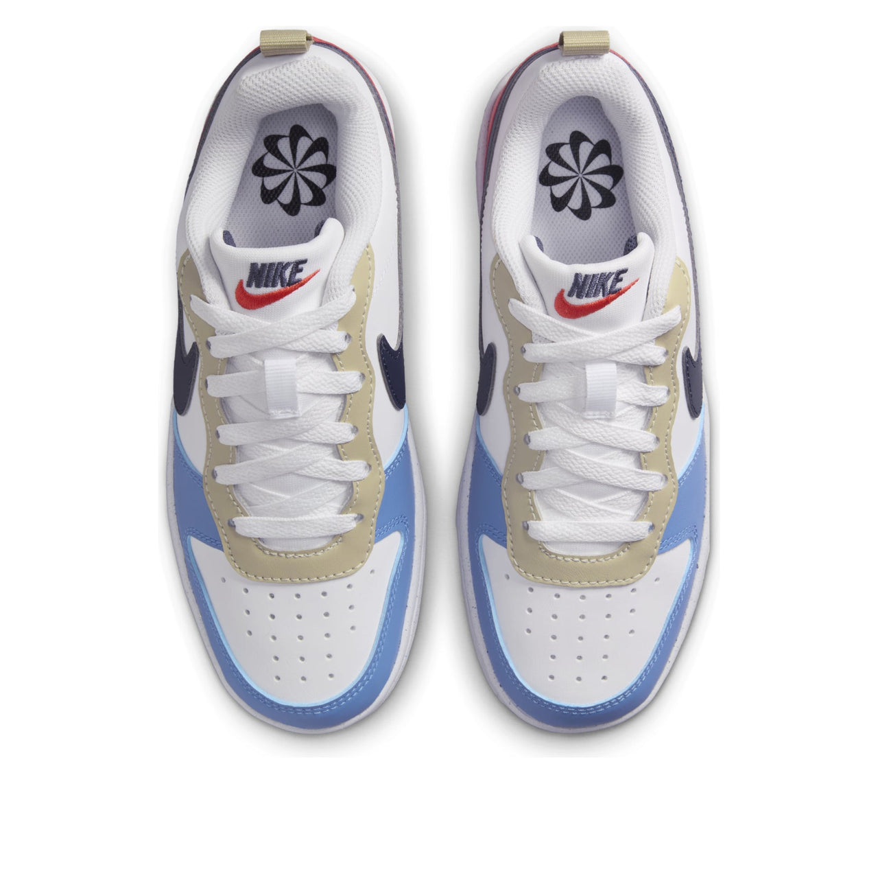 (GS) Nike Court Borough Low Recraft 'White Thunder Blue Crimson' DV5456-124