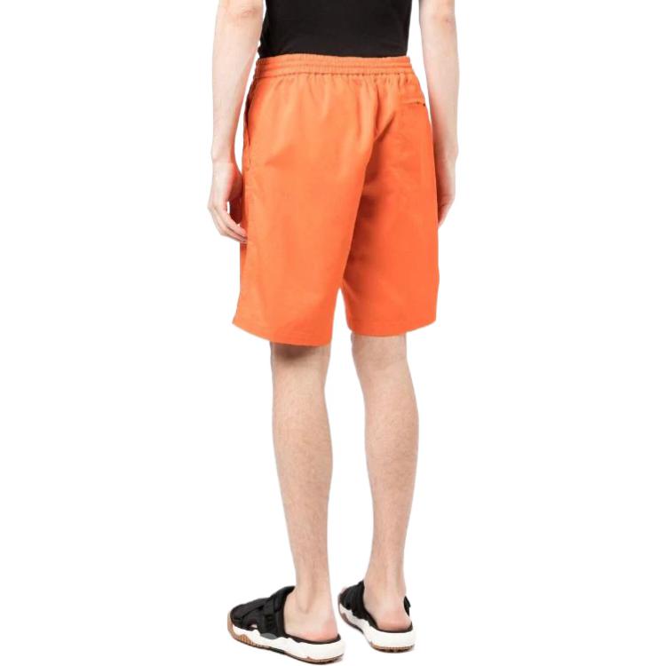HERON PRESTON Recycled Cotton Track Shorts 'Orange' HMCL002S22FAB0012201