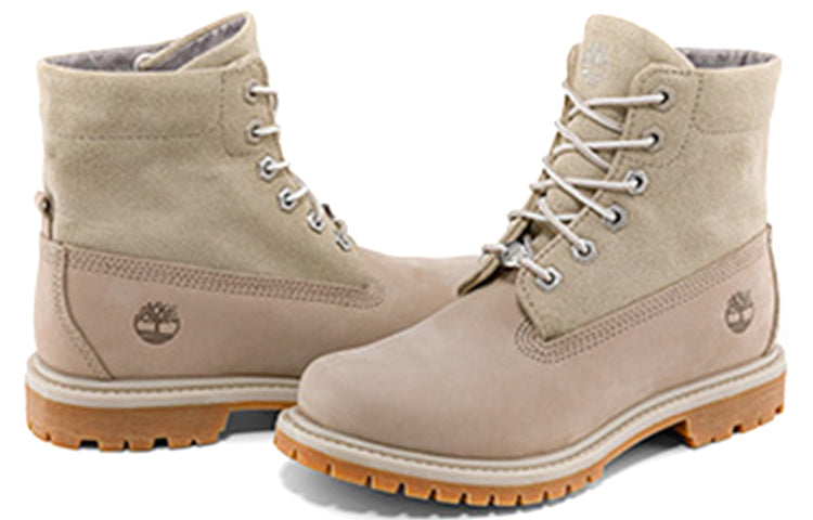 (WMNS) Timberland Roll Top Boots Basic 'Beige with Light Grey' A44T8W