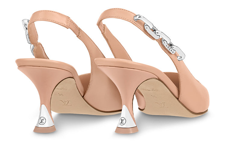 (WMNS) LOUIS VUITTON Sparkle 65mm Slingback Pumps 'Pink' 1ABPJP