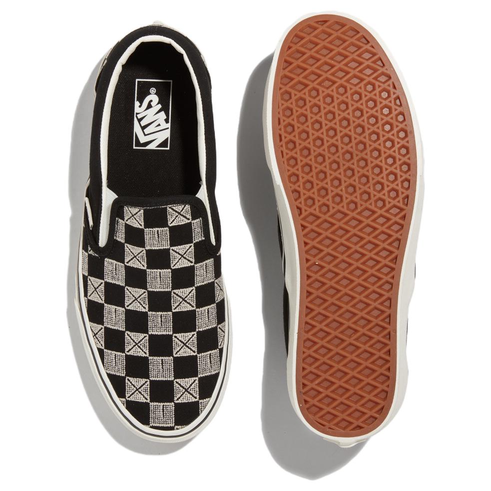 Vans Silp On Classic Stitch Checkerboard 'Grey Black' VN000BVZCJJ