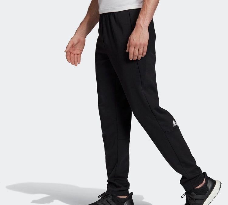 adidas Plain Knitted Long Pants Men Black FL3945