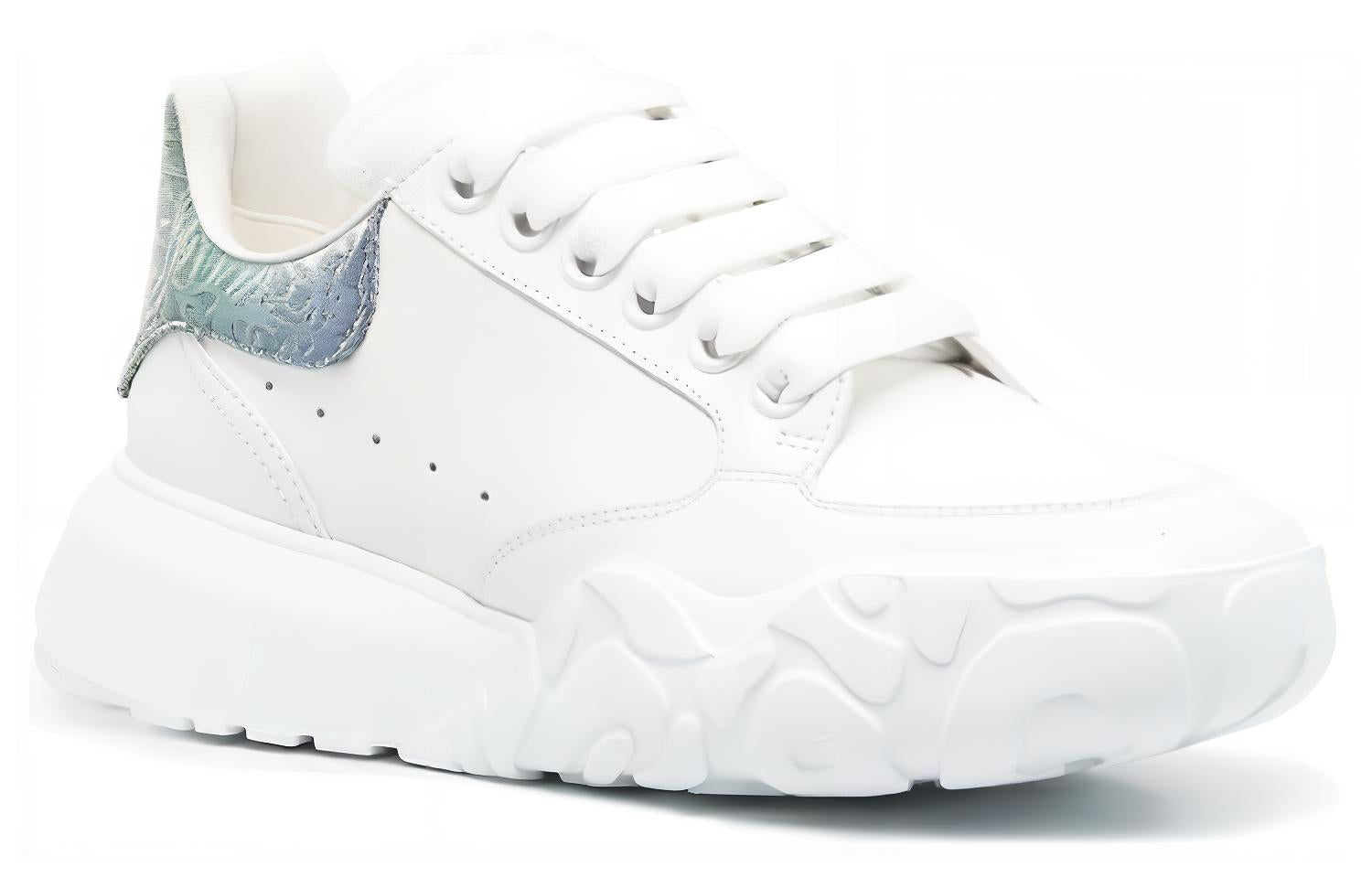 (WMNS) Alexander McQueen Court Sneakers 'White Multi' 733025WID619487