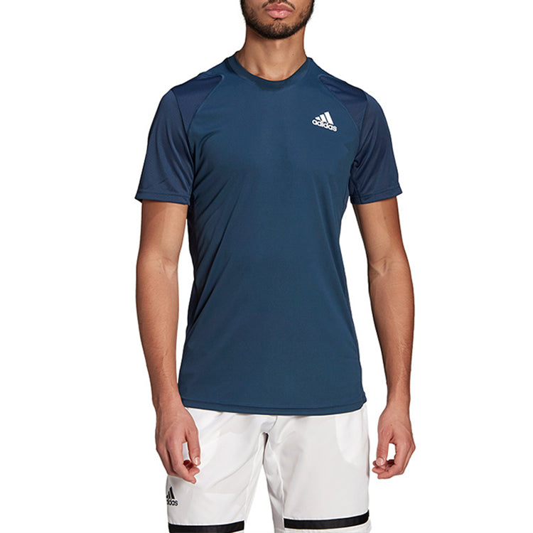 adidas Tennis Quick Dry Breathable Running Gym Short Sleeve Blue GL5454