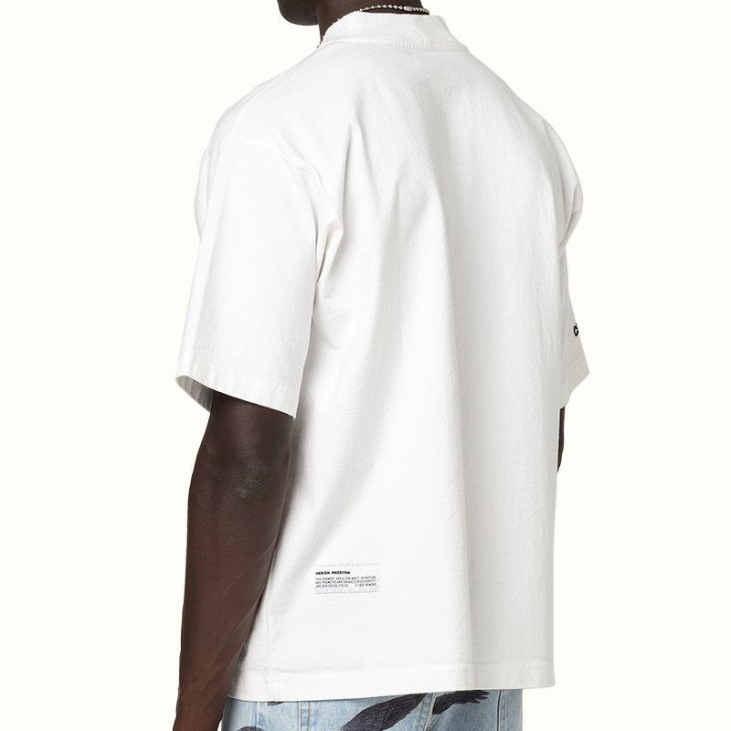 Men's HERON PRESTON Embroidered Logo White HMAA021F20JER0010110