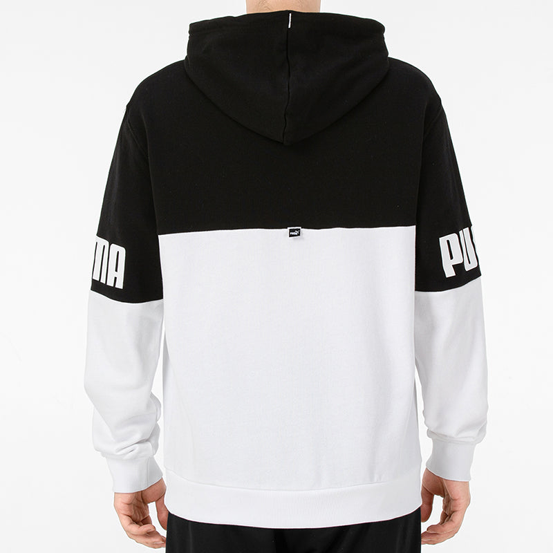 PUMA Power Logo Printing Colorblock Sports Black 670937-01