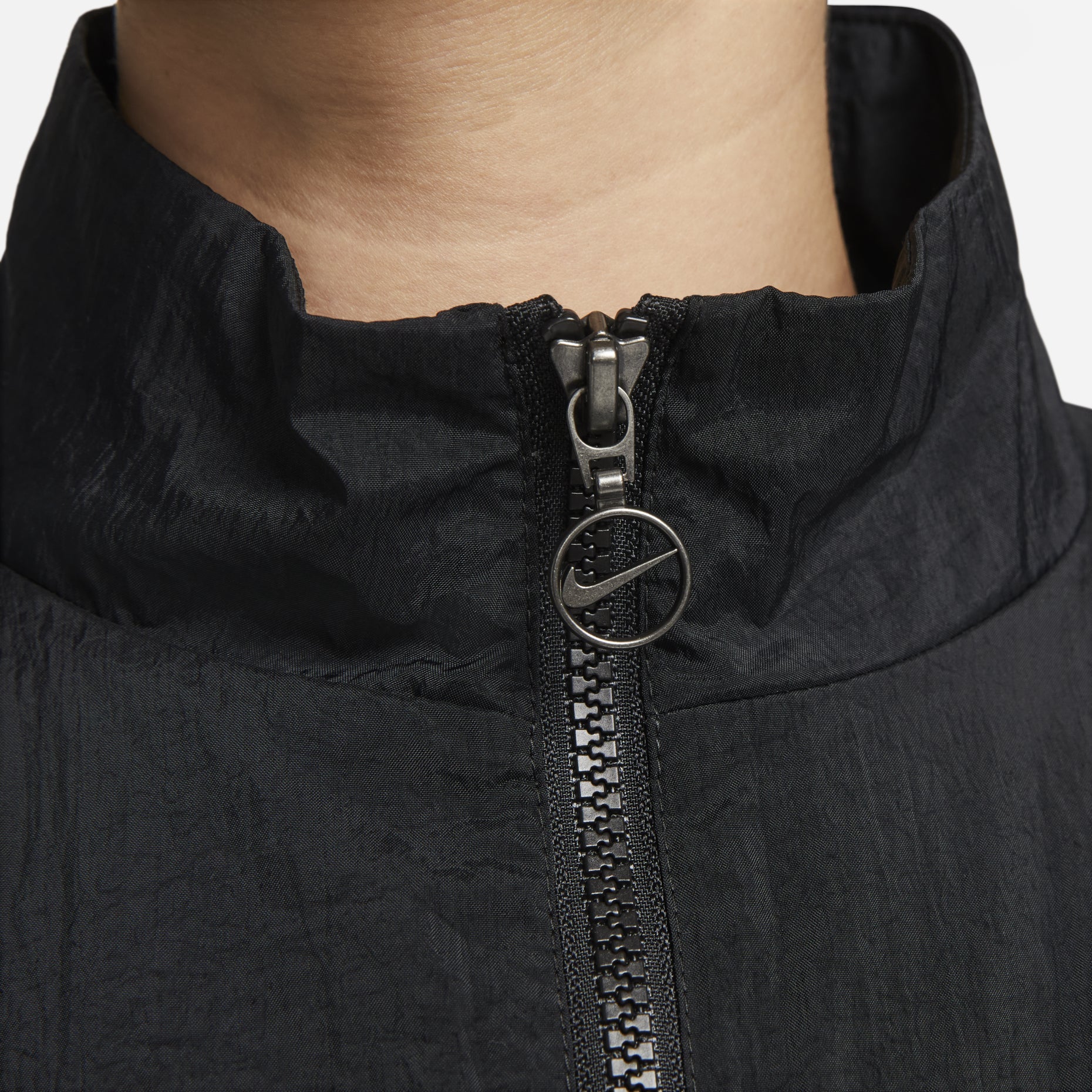(WMNS) Nike Sportswear Essential Woven Jacket 'Black' DX5865-010