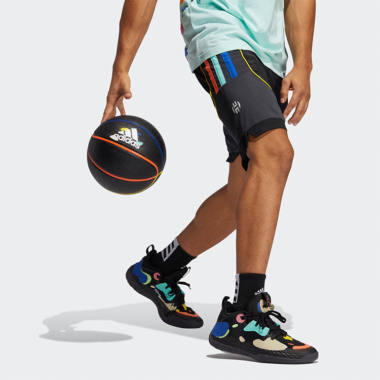 adidas Hrdn Short Printing Gym Training Basketball Sports Shorts Black GP9791