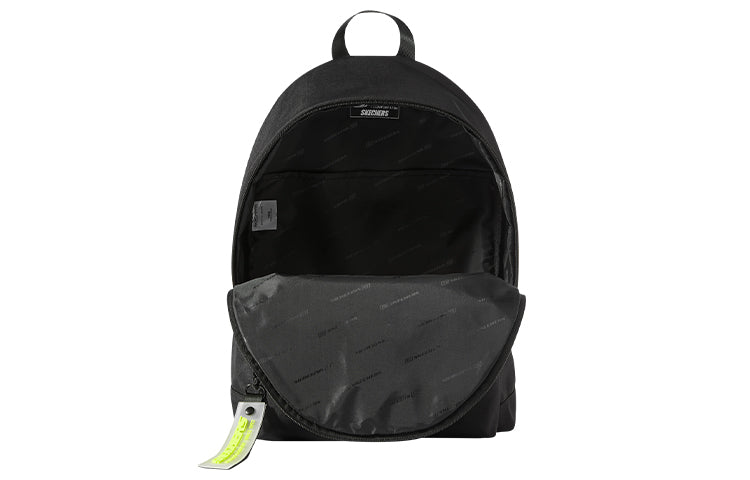 Skechers Colorful Casual Series Simple Backpack 'Black White' L322U076-0018