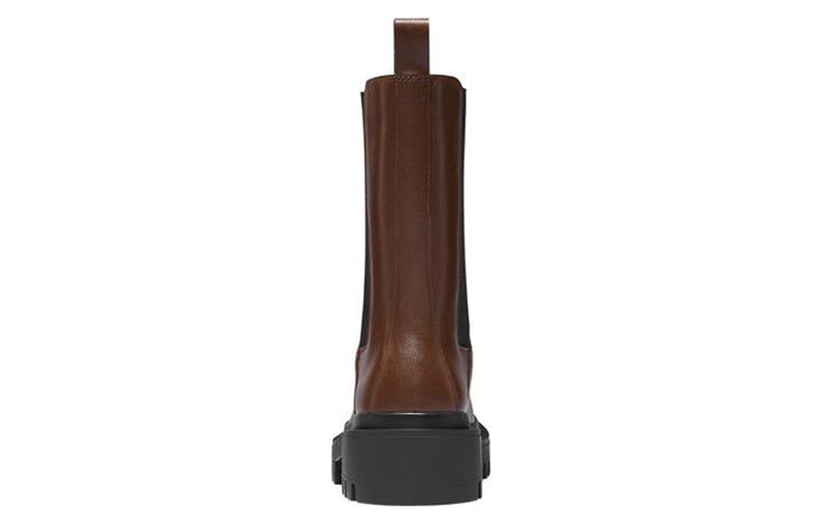 (WMNS) Skechers Low Notch Boots 'Brown' 167345-BRN