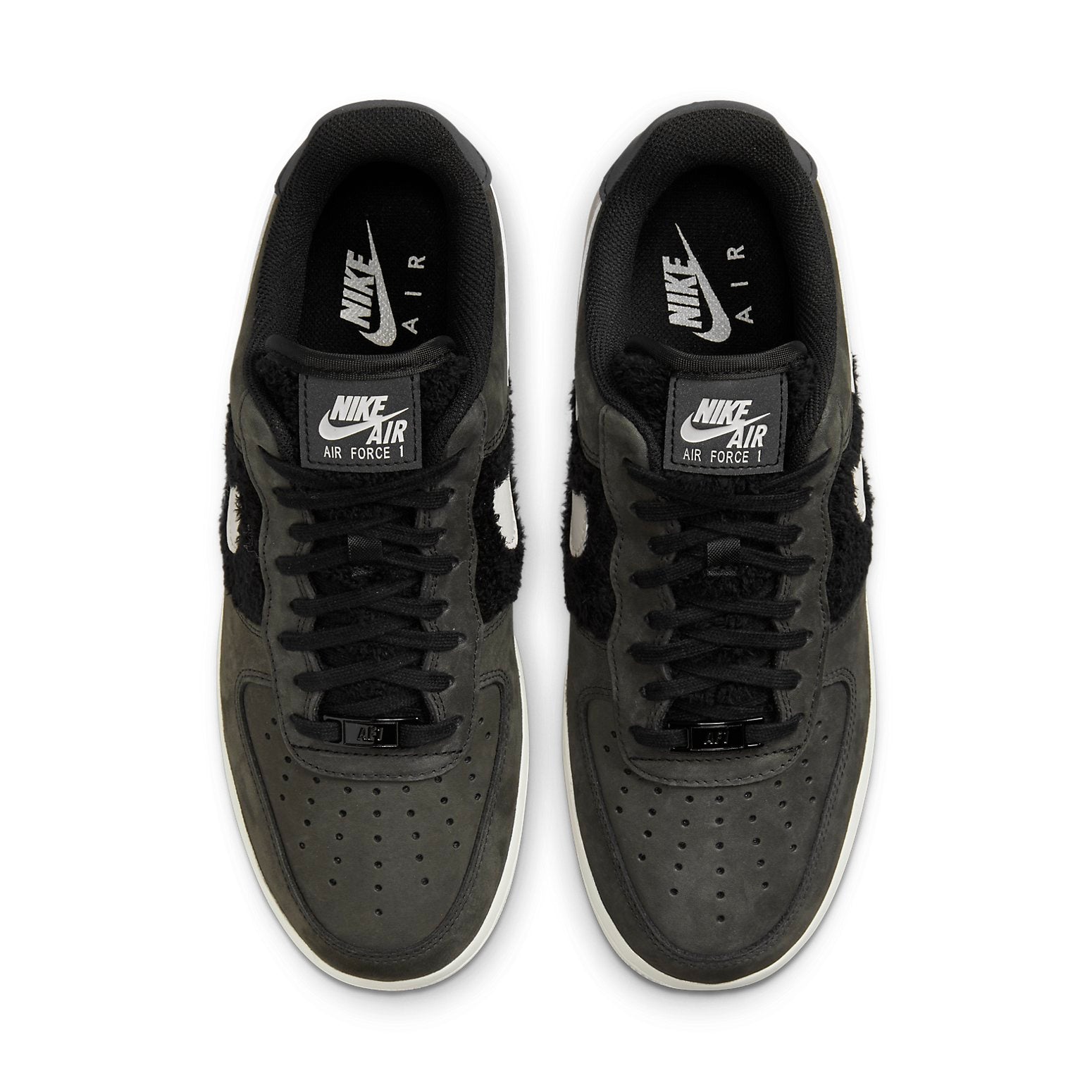 (WMNS) Nike Air Force 1 'Faux Fur - Black Light Bone' DO6714-001