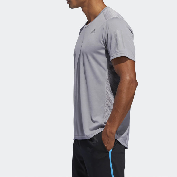 adidas Own The Run Tee Running Short Sleeve Gray DX1320