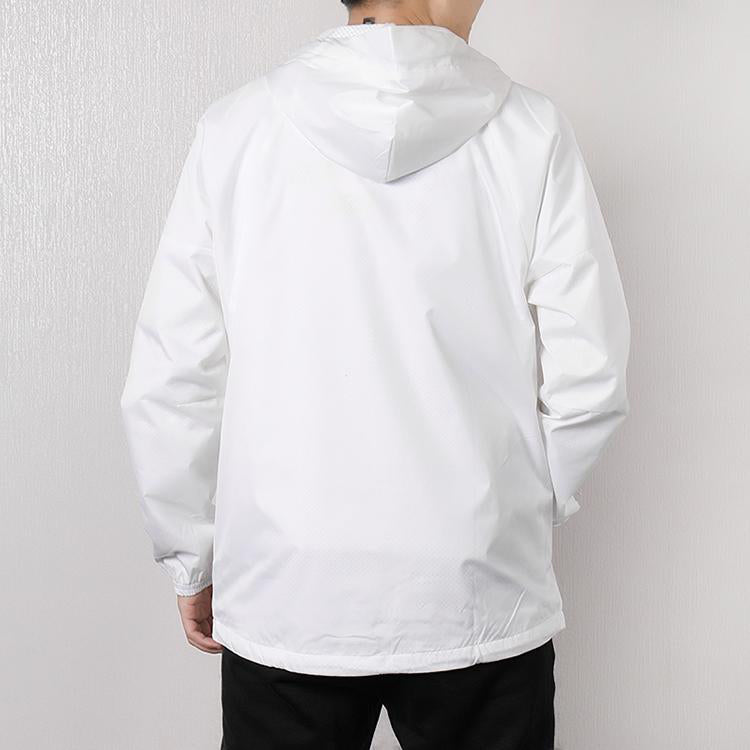 adidas W.D.N Jacket Fleece-Lined Running Hoody Windbreaker Hoodie 'White' DZ0054