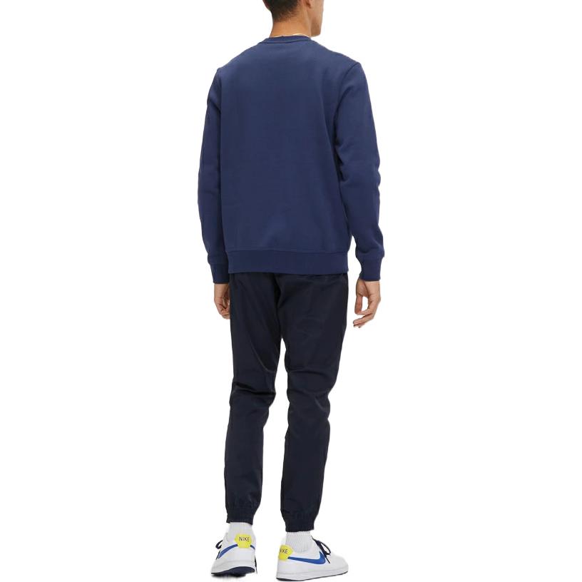 Men's Nike Knit Sports Fleece Lined Stay Warm Round Neck Pullover Blue 916609-410