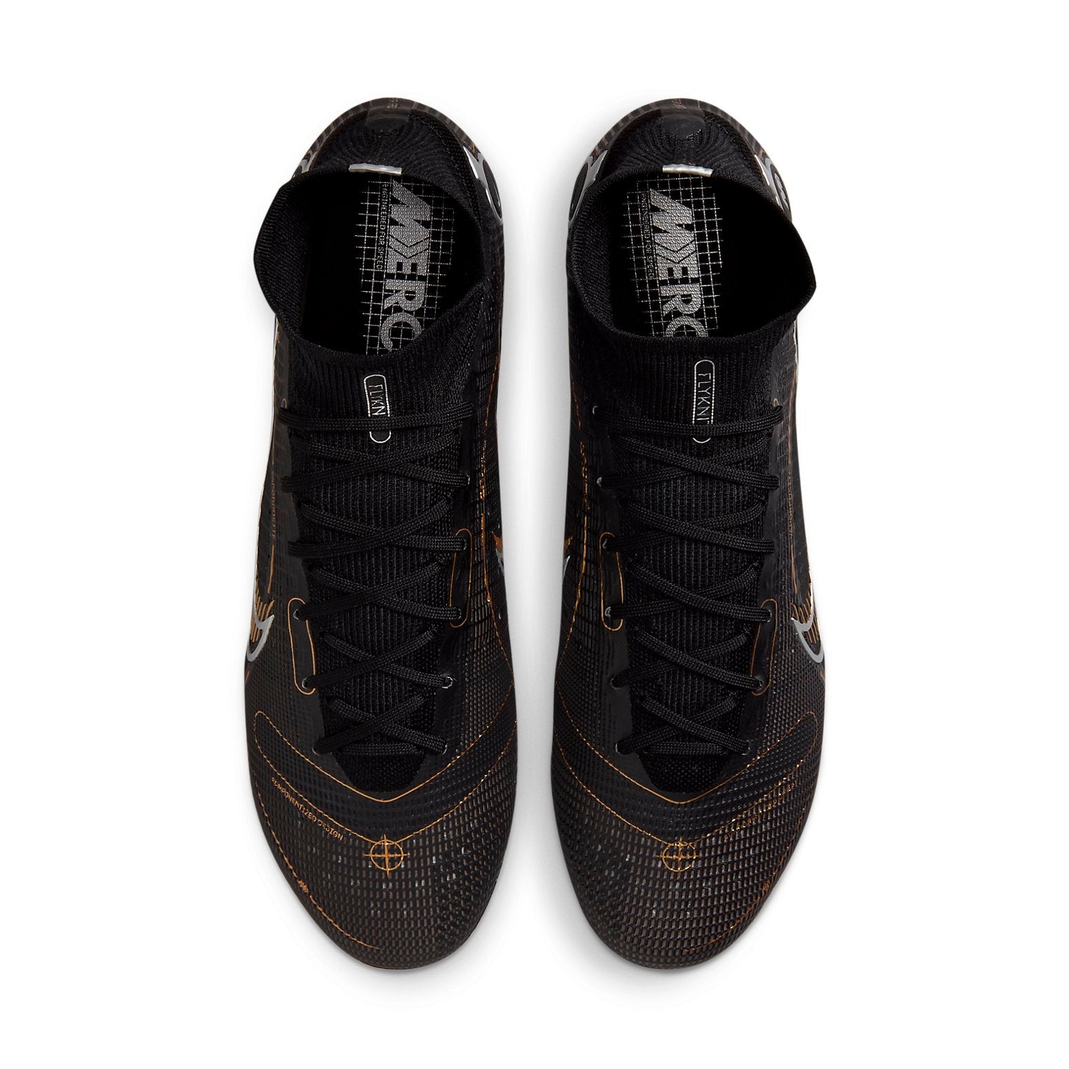 Nike Mercurial Superfly 8 Elite AG 'Black Metallic Gold' DJ2841-007