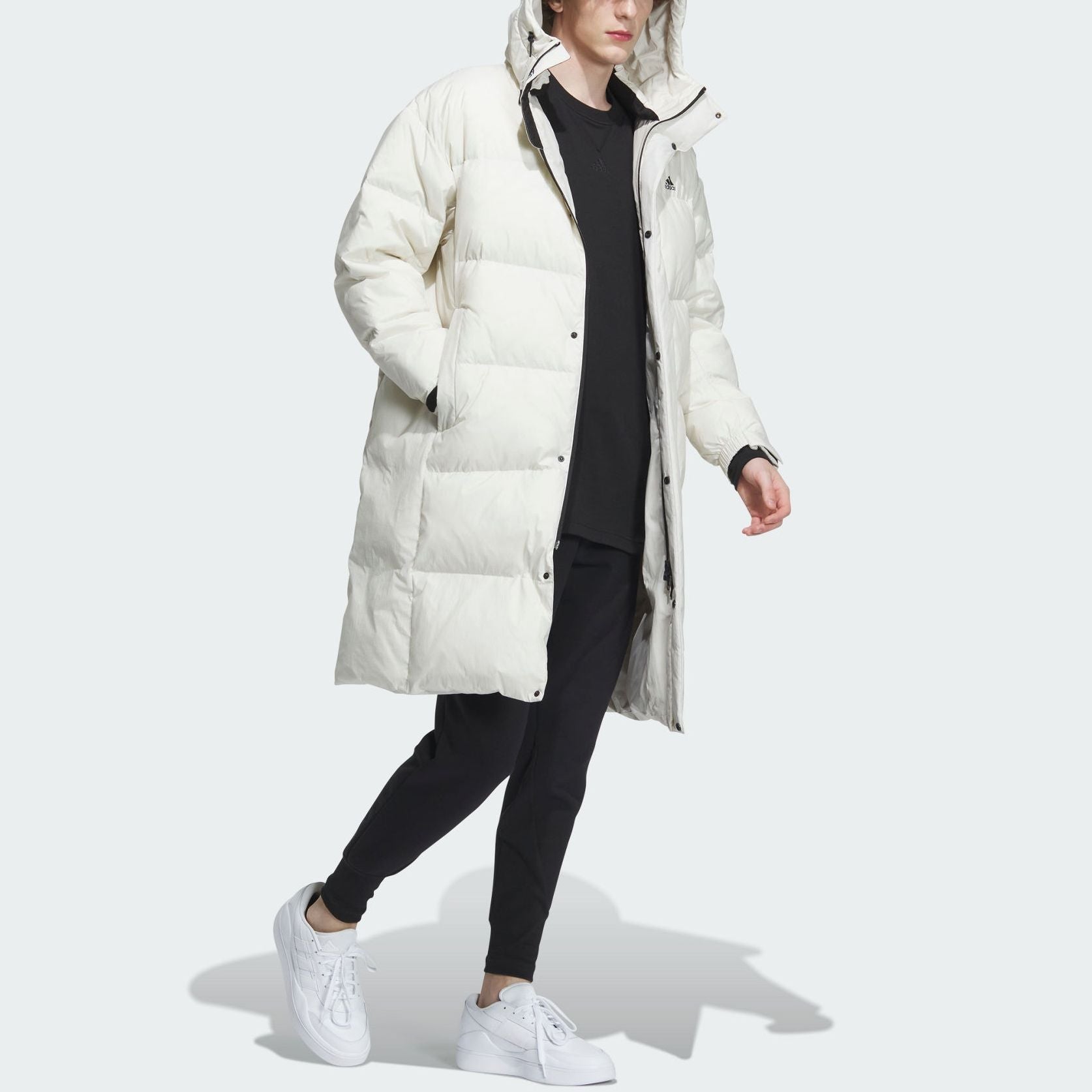 adidas Down Goose Long Jacket Asia Sizing 'White' IL8927