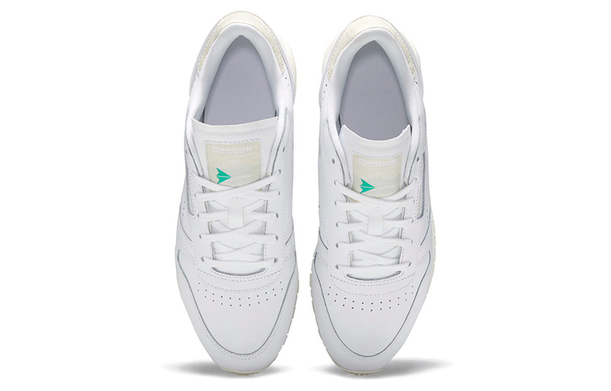 (WMNS) Reebok Classic Leather 'White Green' FV1078
