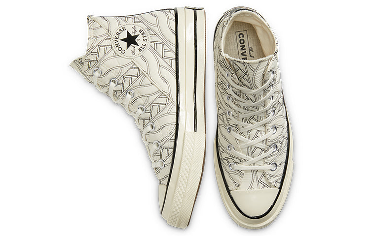 (WMNS) Converse Chuck 70 High 'Runway Cable - Egret Black' 568674C