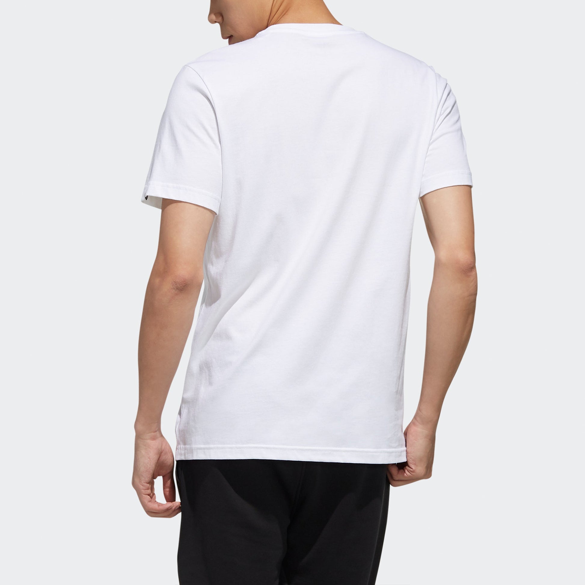 adidas M BRSHSTRK V2 T Basketball Sports Printing Round Neck Short Sleeve White FM6275