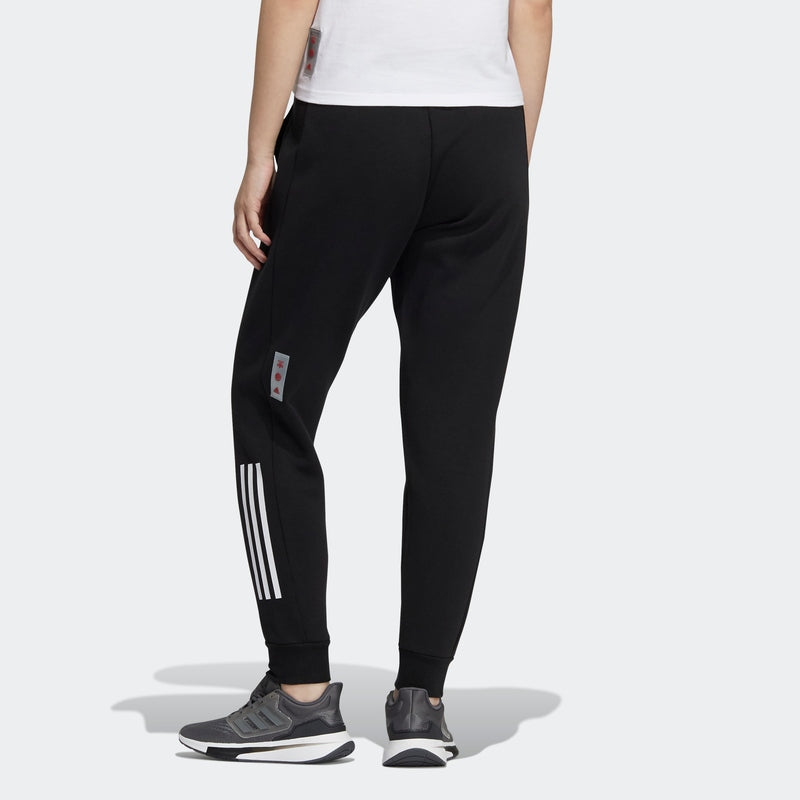 (WMNS) adidas Cny Pant Knit Limited Stripe Printing Bundle Feet Sports Pants/Trousers/Joggers Black HC2791