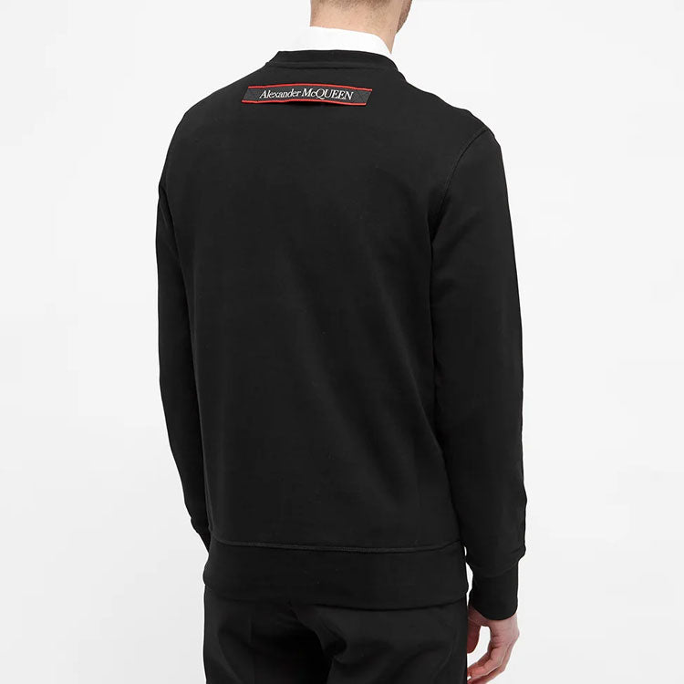 McQ Alexander McQueen Logo Round Collar Long Sleeve Male Black 642663-QRX75-0901