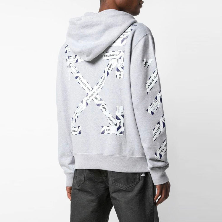 Off-White Alphabet Arrow Zipper light grey OMBE001S20E300030788