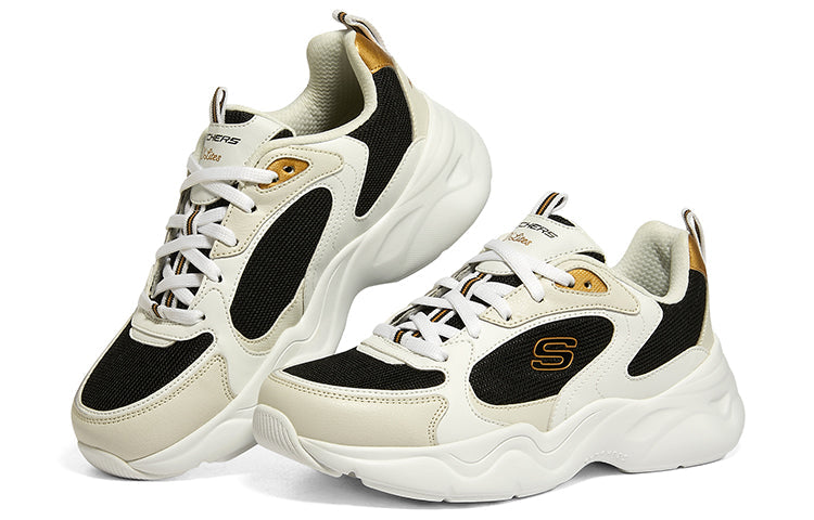 (WMNS) Skechers D'Lites Airy 3.0 'White Black' 896074-WBGD