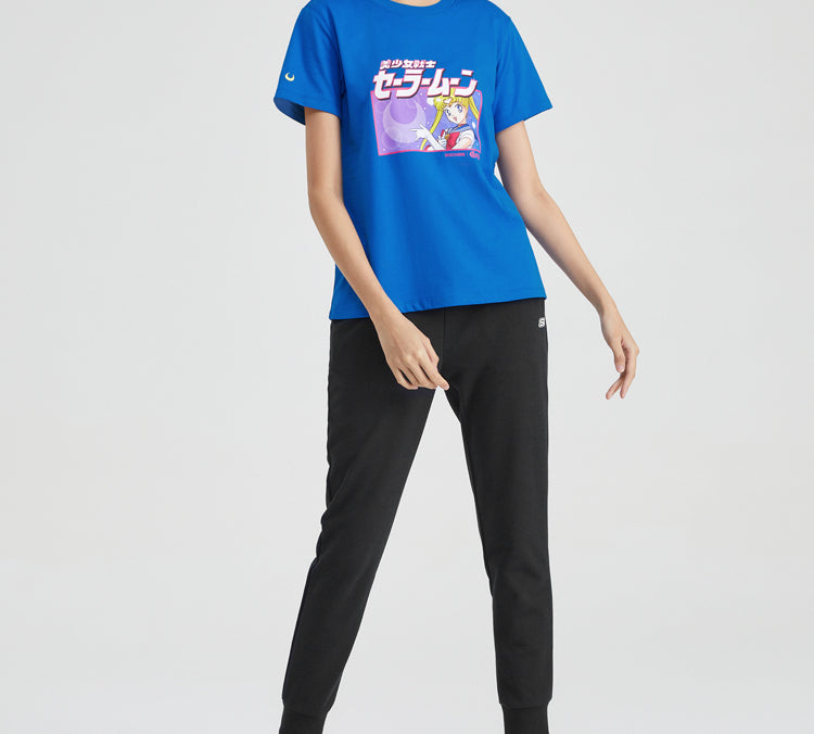 Skechers SS20 Sailor Moon Crossover Short Sleeve Blue L120W118-00JG