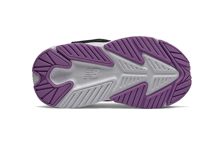 New Balance Hook / Loop Rave Run Black Purple Toddler ITRAVLP1