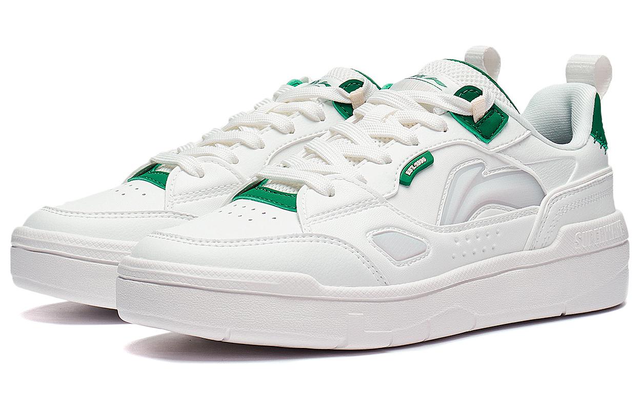 (WMNS) Li-Ning Common 80s 'White Grey Green' AGCT228-1