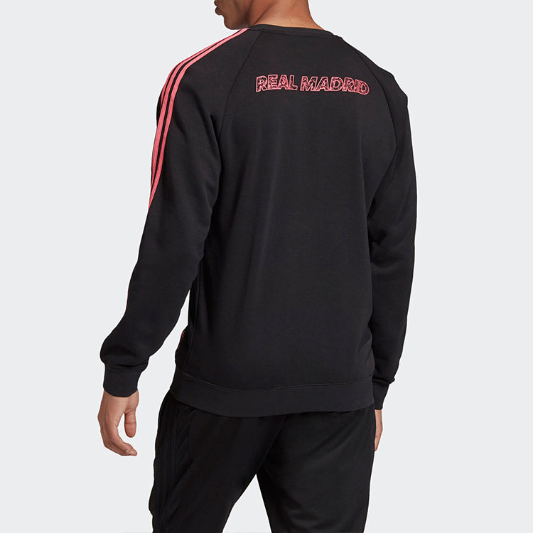 adidas Real Madrid Soccer/Football Sports Pullover Black GH9997