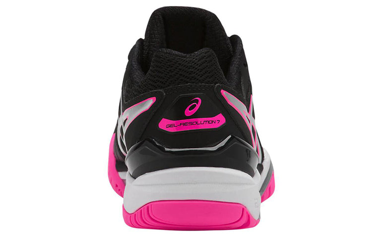 (WMNS) ASICS Gel Resolution 7 'Black Silver Hot Pink' E751Y-9093