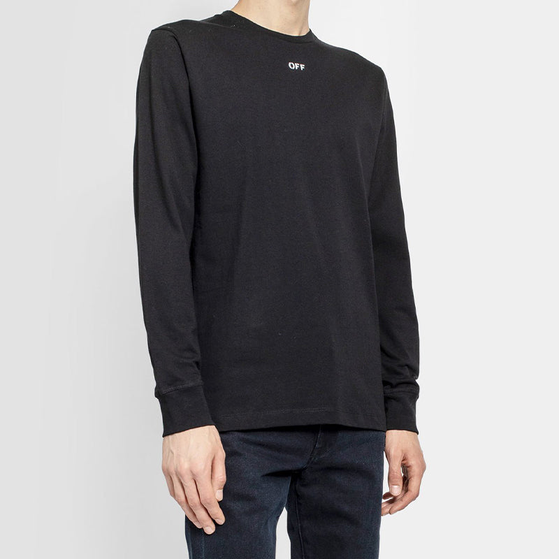 Off-White FW20 Arrows Long Sleeve Men Black OMAB001E20JER0041001