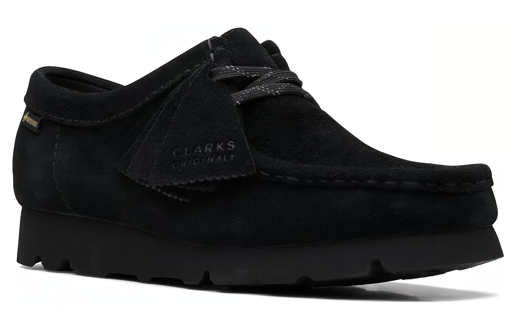 (WMNS) Clarks Wallabee Gore-Tex 'Black Suede' 26169024