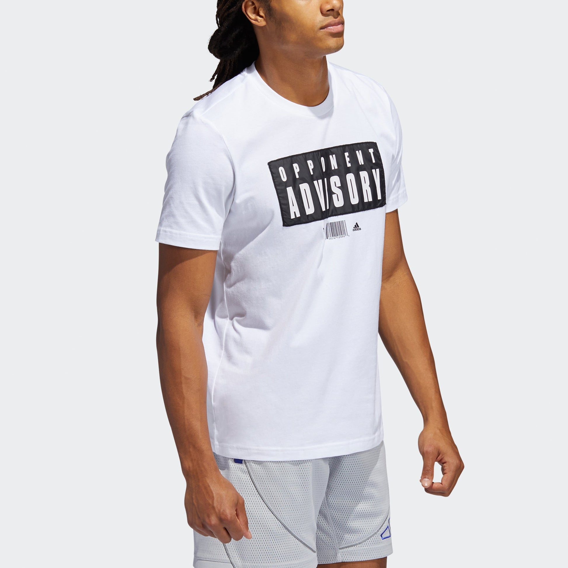 adidas Dame Ep Advis T Basketball Casual Sports Alphabet Printing Short Sleeve White GR9928
