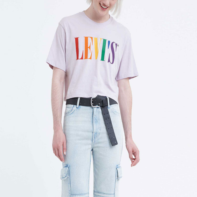 Levis Pride Rainbow Series Printing Short Sleeve Unisex Purple 16884-0000